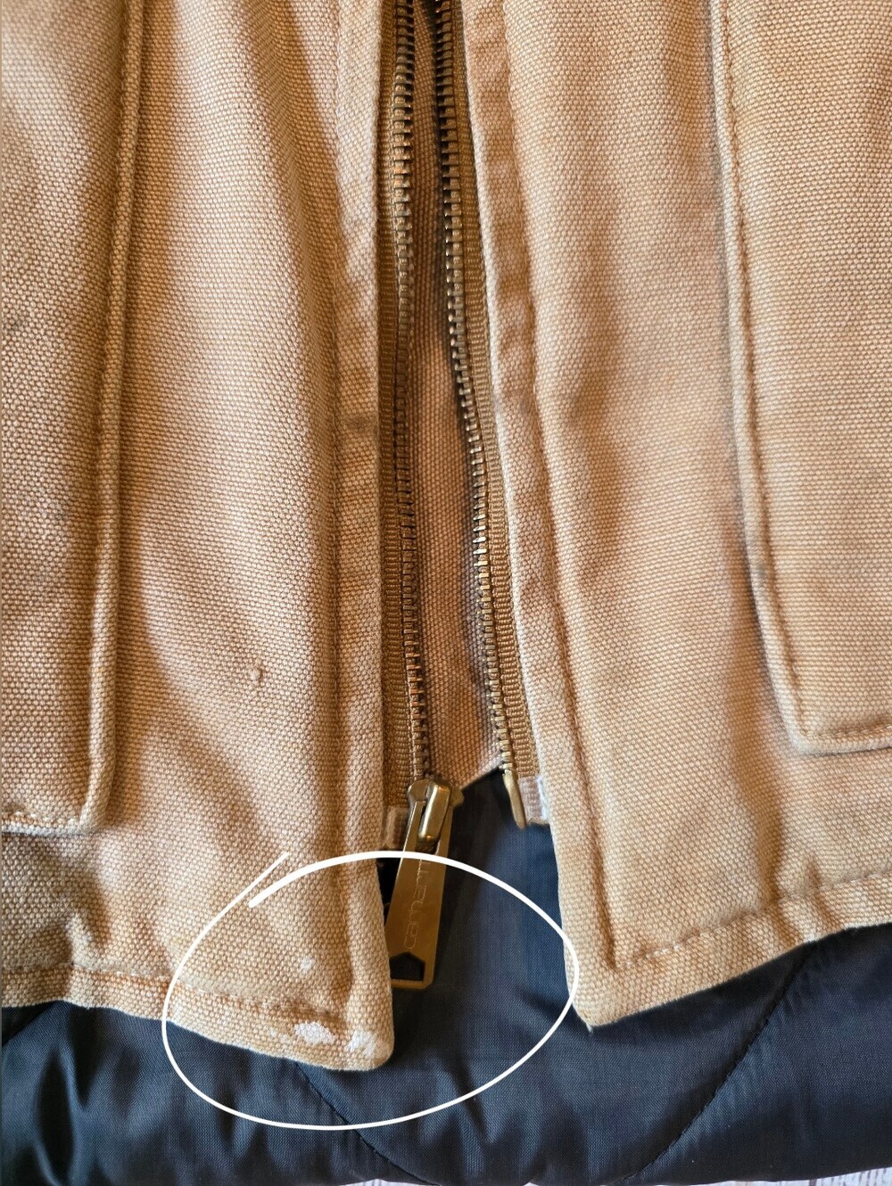 Carhartt Men's Size XL Vintage VQ186 Made In USA Full Zip Vest Quilted Lining - Picture 5 of 11